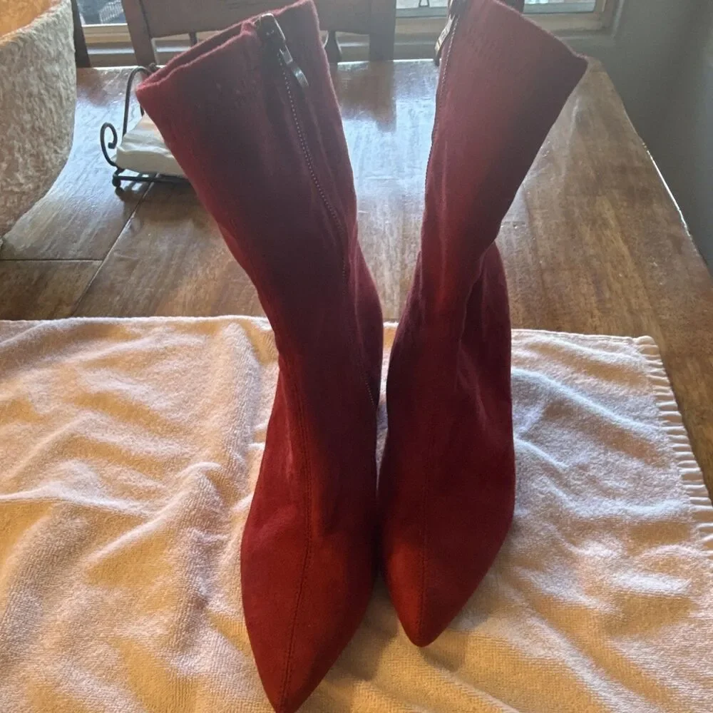Women's Red Ankle Boots